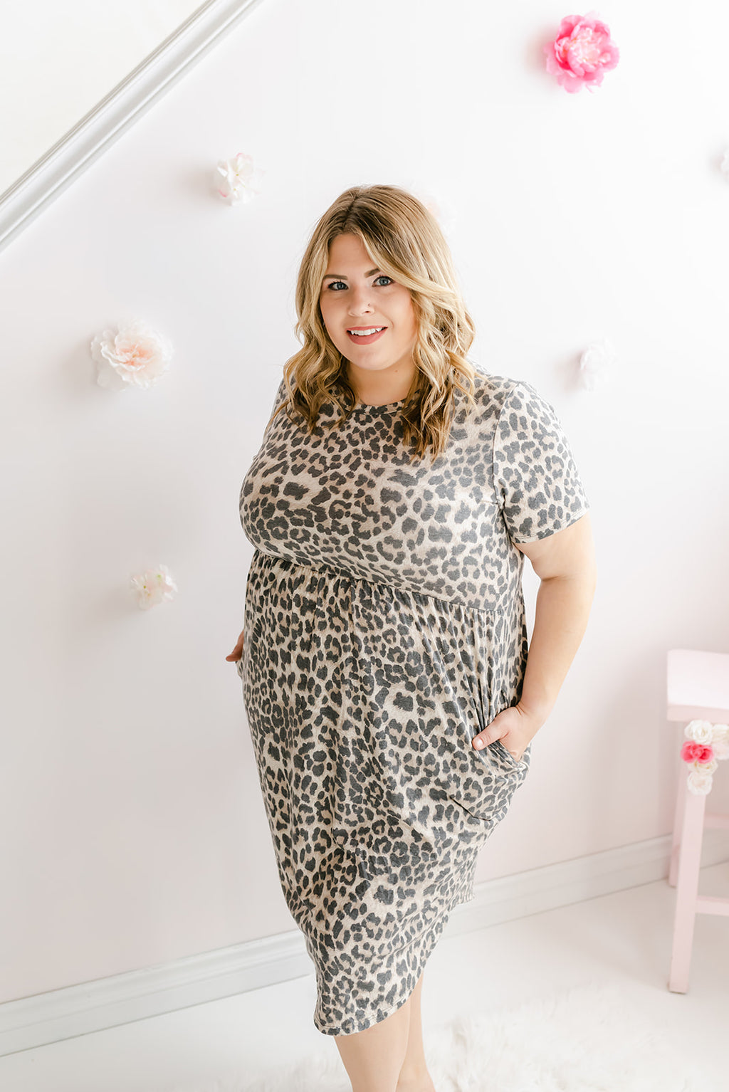 Curvy Cheetah Babydoll Dress - MNR Beauty Boutique
