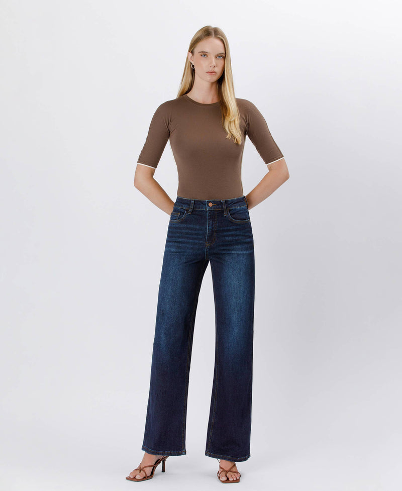 The Kari High Rise Loose Wide Leg Jeans