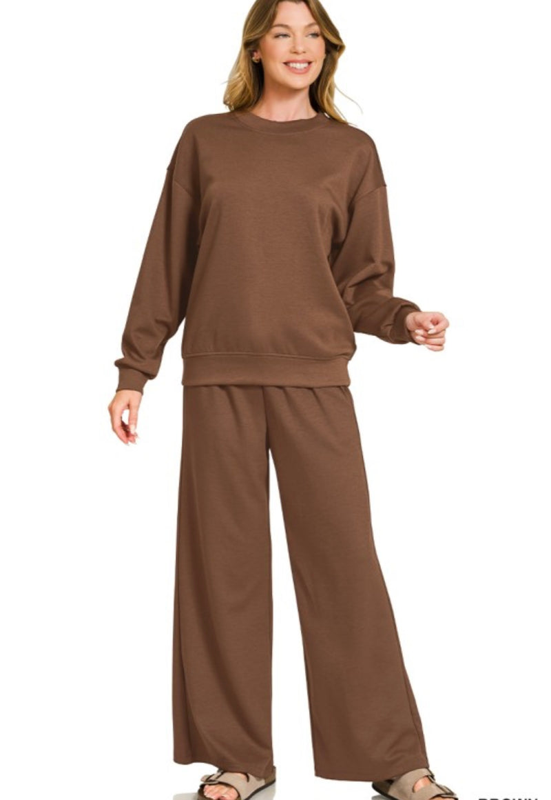 All You Need Sweatsuit | Brown