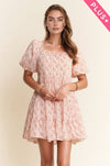 Curvy Floral Ditsy Print Mini Dress