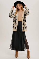 Button Up Cheetah Cardigan | Oatmeal