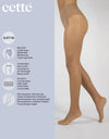 Sheer tights 20 Den Transparent Pantyhose | Black