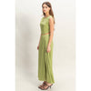 Sleeveless Top And Maxi Skirt Set | Matcha