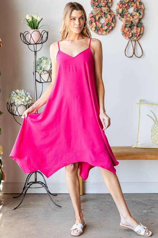 Curvy Solid Midi Dress | Dk Sage