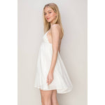 Cotton Cami Mini Dress | White