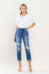 The Skeeter High Rise Distressed Boyfriend Jean