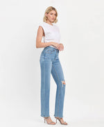 The Tara High Rise Slim Wide Leg Jeans