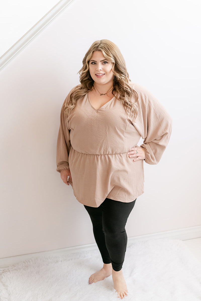 Curvy Peplum Blouse | Toast - MNR Beauty Boutique