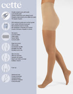 Sheer Shaping Tights Control Body Pantyhose | Skin 020