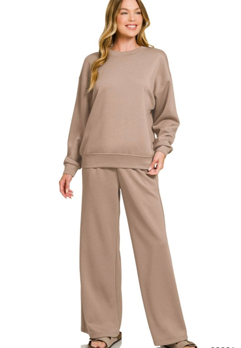 Curvy All You Need Sweatsuit | Cocoa