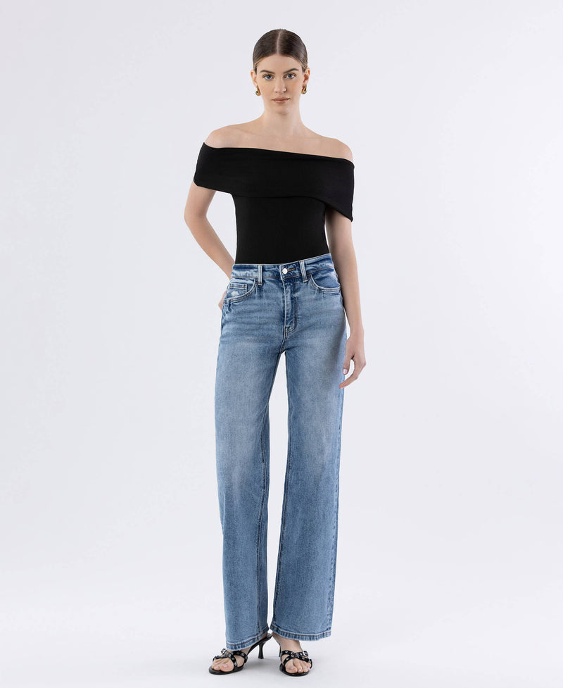 The Hanson Super High Rise Wide Leg Jeans