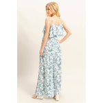 Floral Print Spaghetti Strap Jumpsuit | Blue