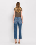 The Wayne High Rise Crop Straight Jeans