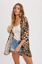 Cheetah Dolman Cardigan | Brown