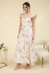 Elizabeth Sweetheart Corset Maxi Dress | Blush