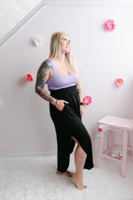 Smocked Cozy Skirt | Black