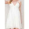 Cotton Cami Mini Dress | White