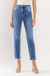 The Shirley High Riss Straight Ankle Jean