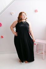 Solid Maxi Dress | Black