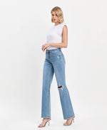 The Tara High Rise Slim Wide Leg Jeans