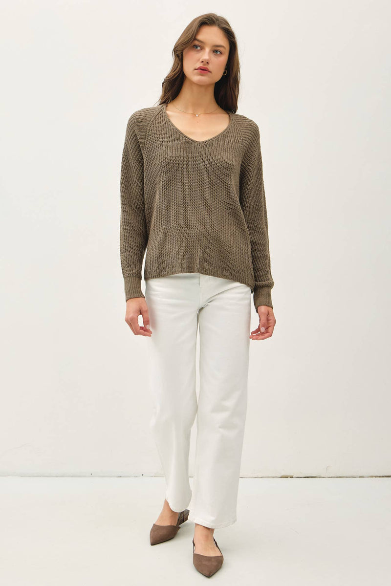 The Move Slow Sweater | Dusty Sage