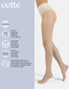 Sheer tights 20 Den Transparent Pantyhose | Black