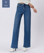 The Curvy Lauren Super High Rise Tummy Control Wide Leg Jean