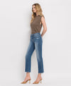 The Wayne High Rise Crop Straight Jeans