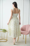 Floral Wrap Ruffle Detail Sleeveless Maxi Dress | Ivory