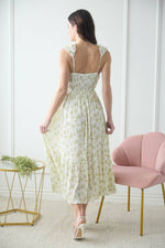 Floral Wrap Ruffle Detail Sleeveless Maxi Dress | Ivory