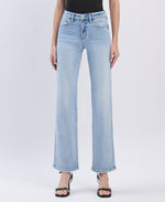 The Abby High Rise Slim Wide Leg Jeans