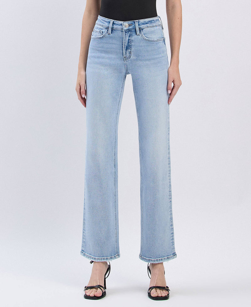 The Abby High Rise Slim Wide Leg Jeans