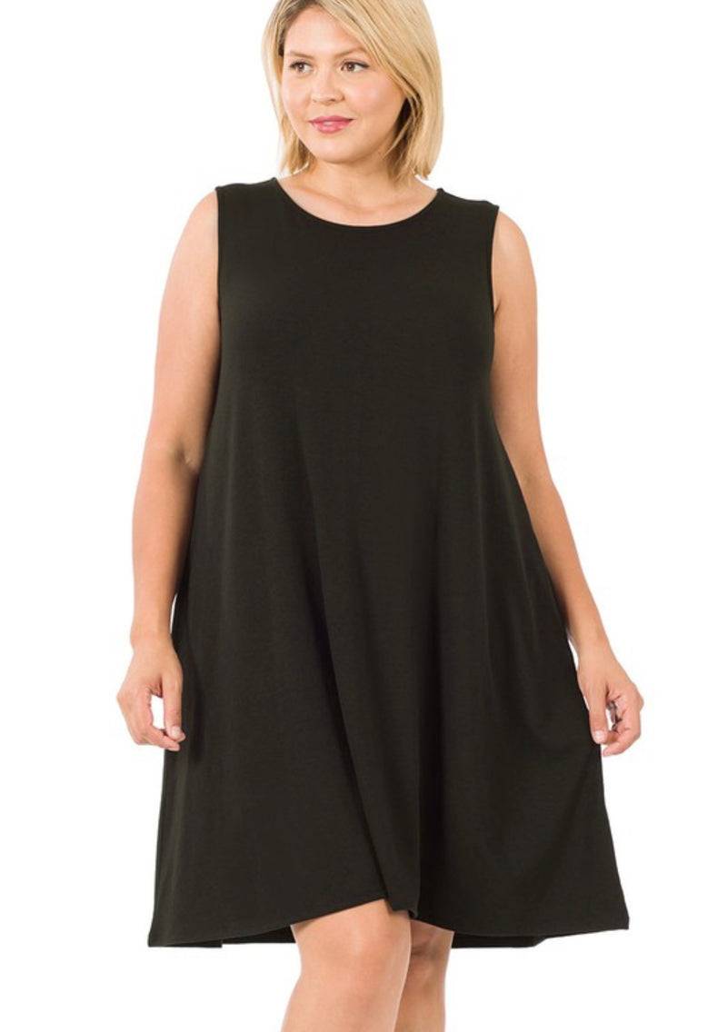 Curvy Chloe Short Dress | Black