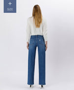 The Curvy Lauren Super High Rise Tummy Control Wide Leg Jean