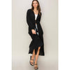 Cover-up Tie Front Duster | Black