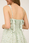 Corset Ruffle Tiered Midi Dress | Sage
