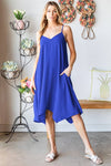 Curvy Solid Midi Dress | Dk Sage