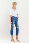 The Skeeter High Rise Distressed Boyfriend Jean