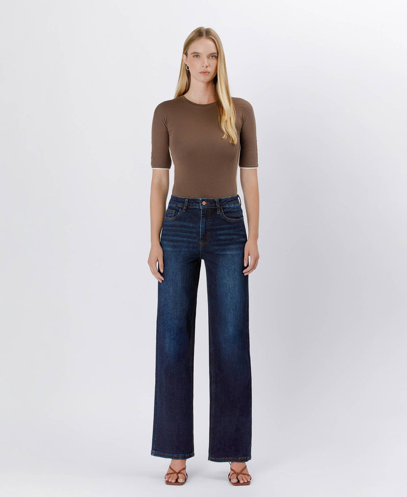 The Kari High Rise Loose Wide Leg Jeans