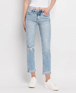 The Willie High Rise Tummy Control Straight Jeans