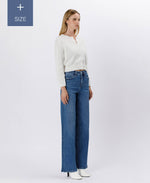 The Curvy Lauren Super High Rise Tummy Control Wide Leg Jean