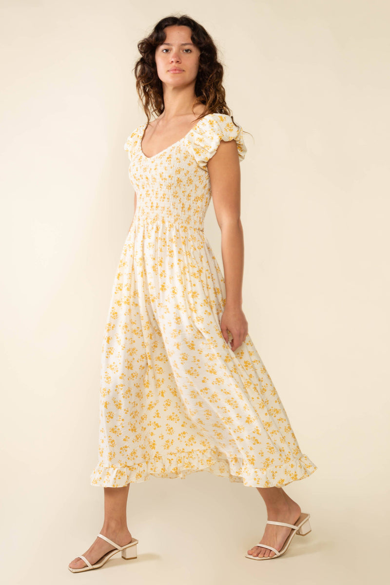 Solis Midi Dress | Ivory