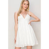 Cotton Cami Mini Dress | White