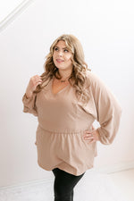 Curvy Peplum Blouse | Toast - MNR Beauty Boutique