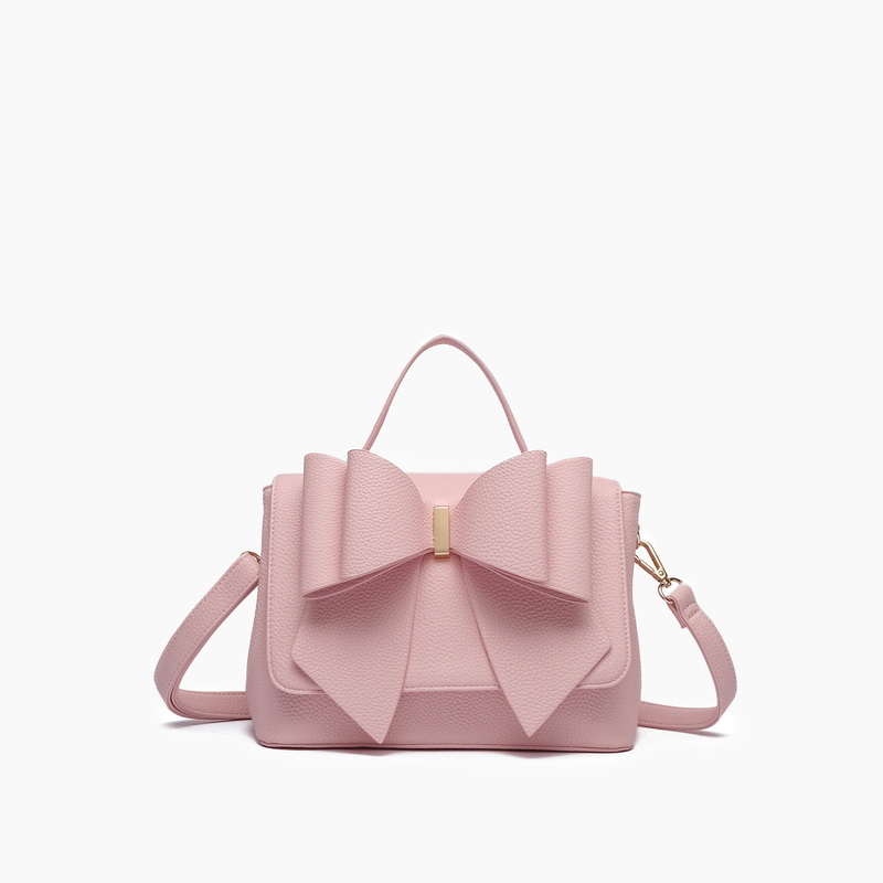 Eva Double Bow Crossbody | Blush