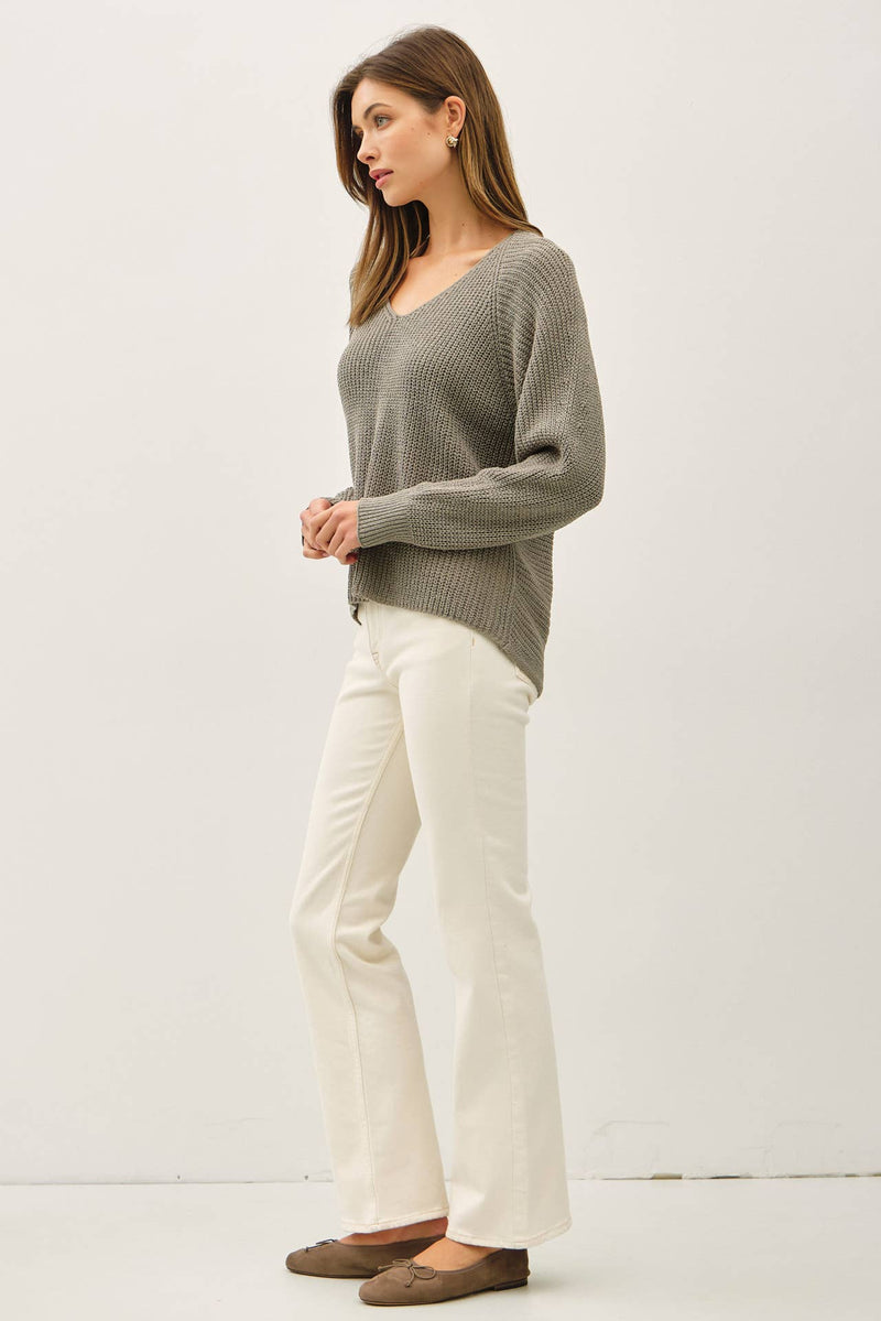 The Move Slow Sweater | Dusty Sage