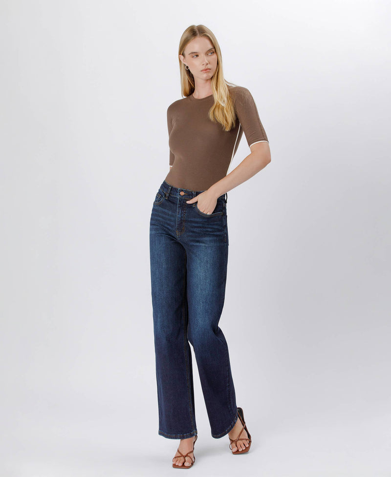 The Kari High Rise Loose Wide Leg Jeans