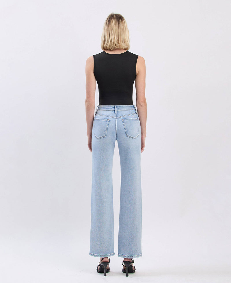 The Abby High Rise Slim Wide Leg Jeans