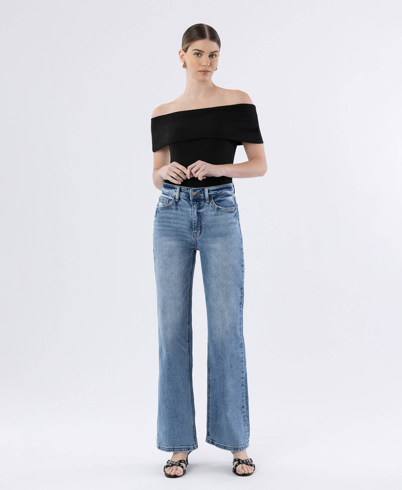 The Hanson Super High Rise Wide Leg Jeans
