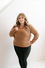 Classic Long Sleeve Sweater | Espresso - MNR Beauty Boutique